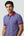 Herren Polo Piquet Blau Rot