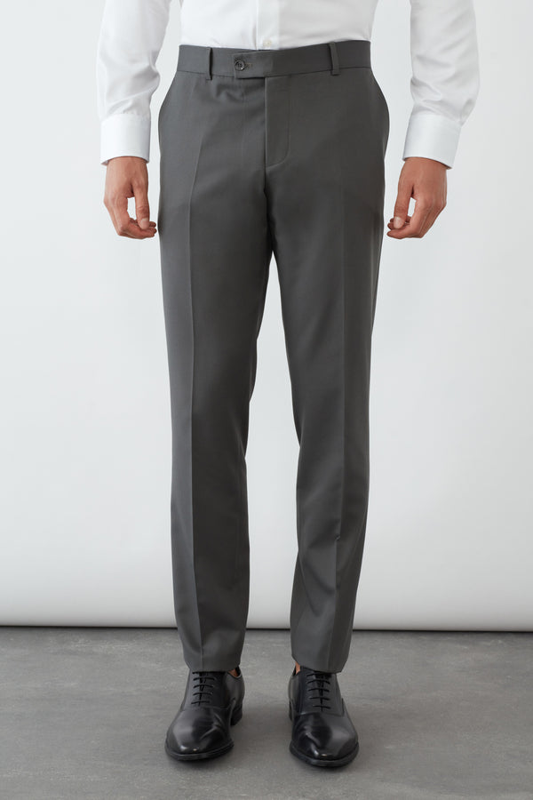 Polyviscose Man Suit Grey