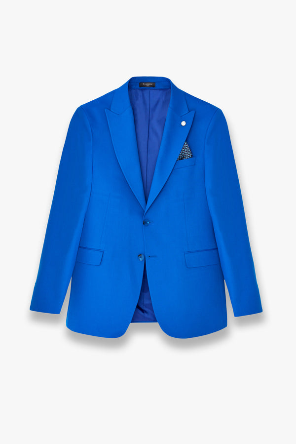 Polyviscose Man Suit Navy Blue