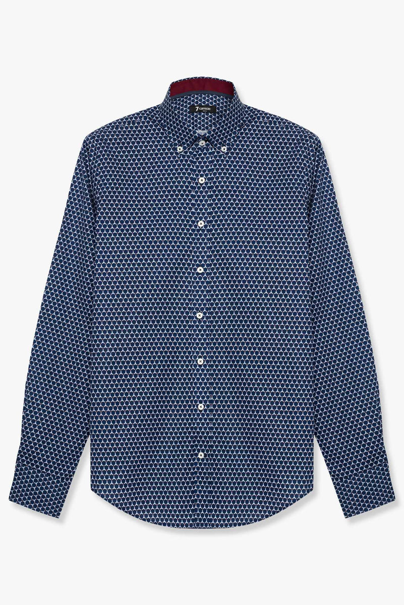 Camicia oversize in popeline - Bordeaux/bianco righe - DONNA | H&M IT