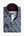 Button down Collar Poplin Man Shirt Blue Printed