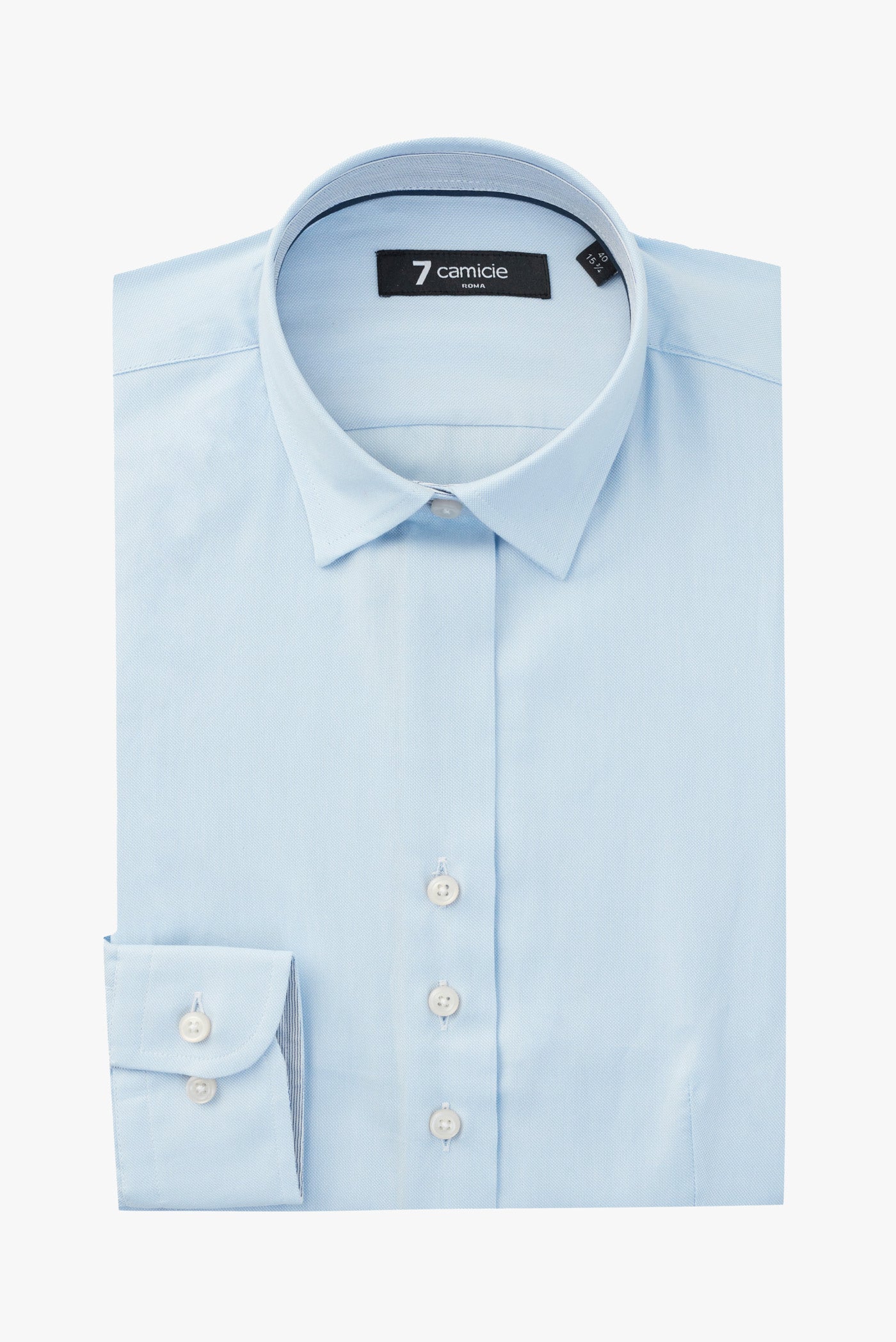 Beatrice Womens Light Blue Oxford Shirt | Slim Fit Style | 7camicie 46/L Beatrice Womens Light Blue Oxford Shirt | Slim Fit Style | 7camicie 46/L