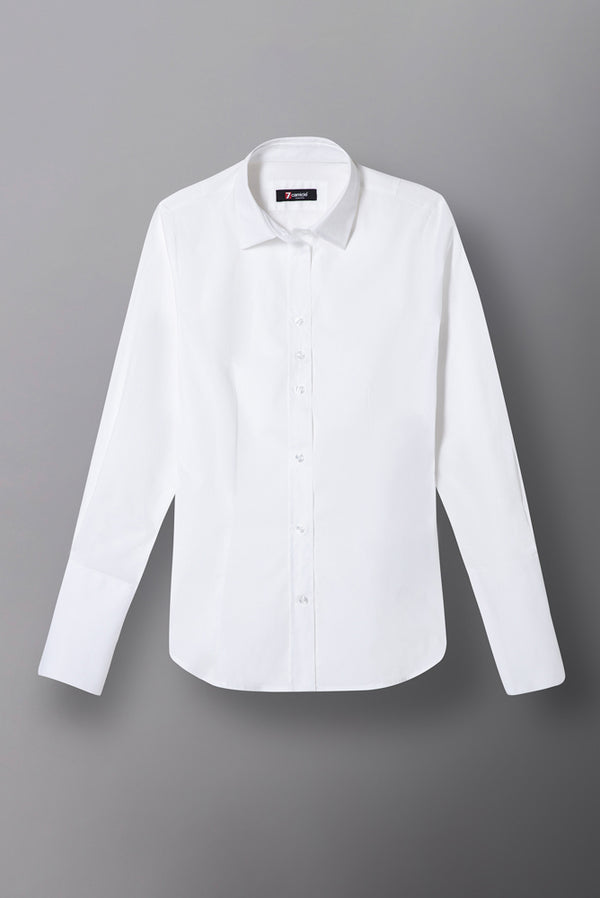 Linda Essentials Poplin Stretch Women Shirt White