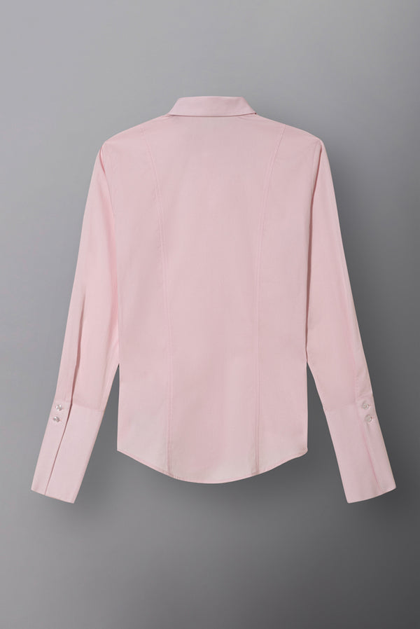 Linda Essentials Poplin Stretch Women Shirt Pink