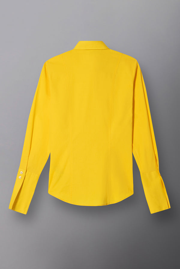 Linda Essentials Poplin Stretch Women Shirt Yellow