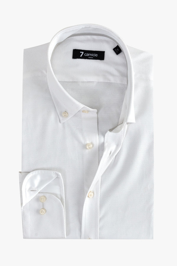 Leonardo Sport Jaquard Man Shirt White