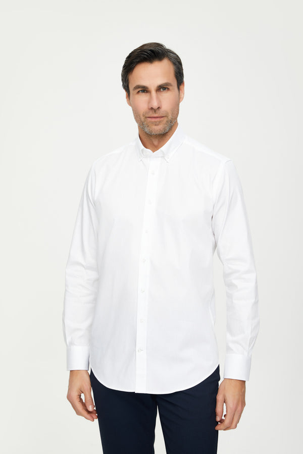 Leonardo Essentials Cotton Man Shirt White