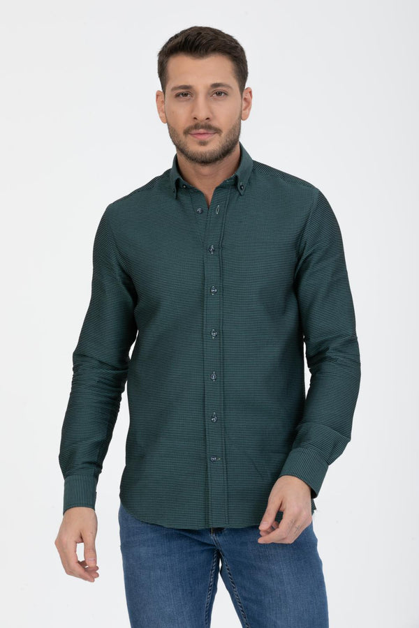 Camicia Uomo Raffaello Iconic Armaturato Verde Nero