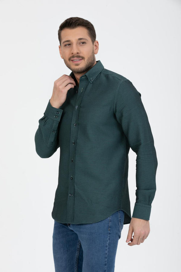 Chemise Homme Raffaello Iconic Armaturato Vert Noir