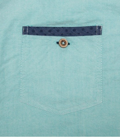 Leonardo Essentials Oxford Man Shirt Short Sleeve Green