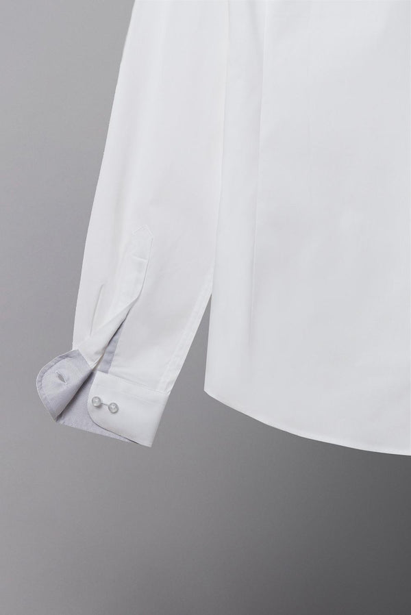 Firenze Sport Poplin Stretch Man Shirt White