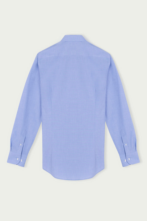 Firenze Essentials Cotton Man Shirt Navy Blue