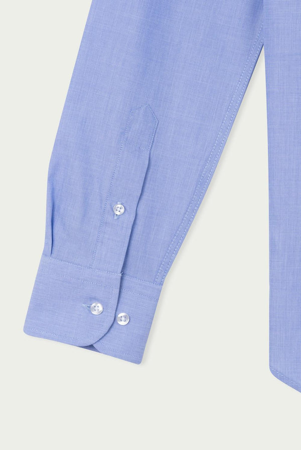 Firenze Essentials Cotton Man Shirt Navy Blue