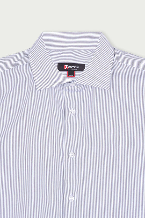 Camisa Hombre Firenze Algodon Azul Blanco