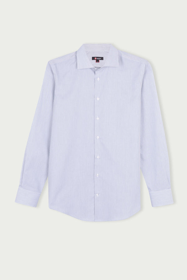 Camisa Hombre Firenze Algodon Azul Blanco