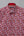 Pointed Collar Poplin Man Shirt Red Printed