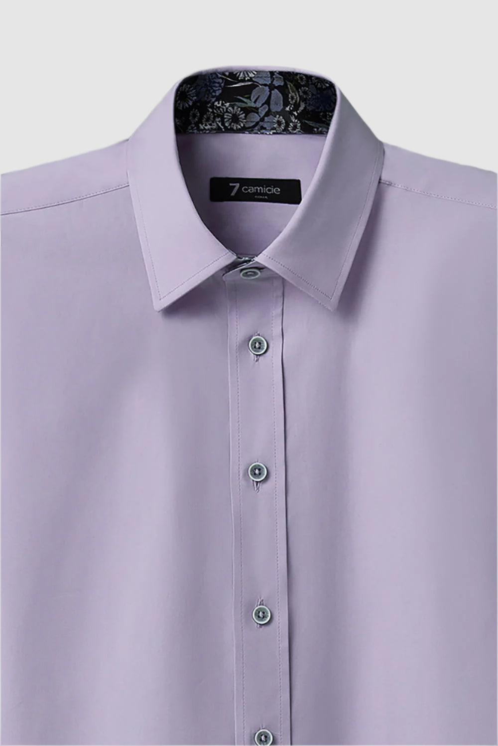 Chemise Manches Courtes Chemise Homme Couleur Lilas Chemise Pour