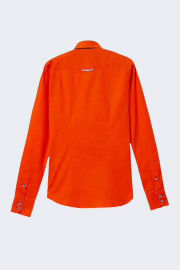 Silvia Iconic Poplin Stretch Women’s Shirt Orange
