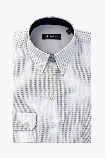 Silvia Iconic Jaquard Women’s Shirt White Black