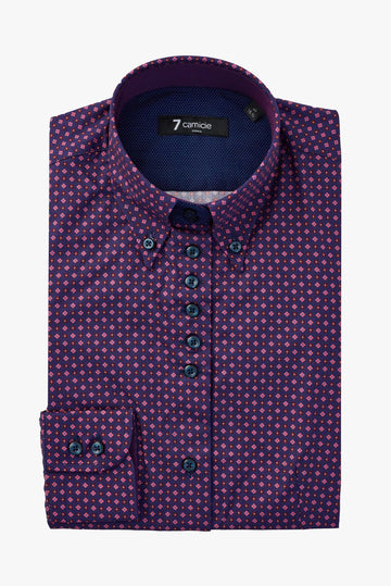 Silvia Iconic Poplin Women’s Shirt Purple Red
