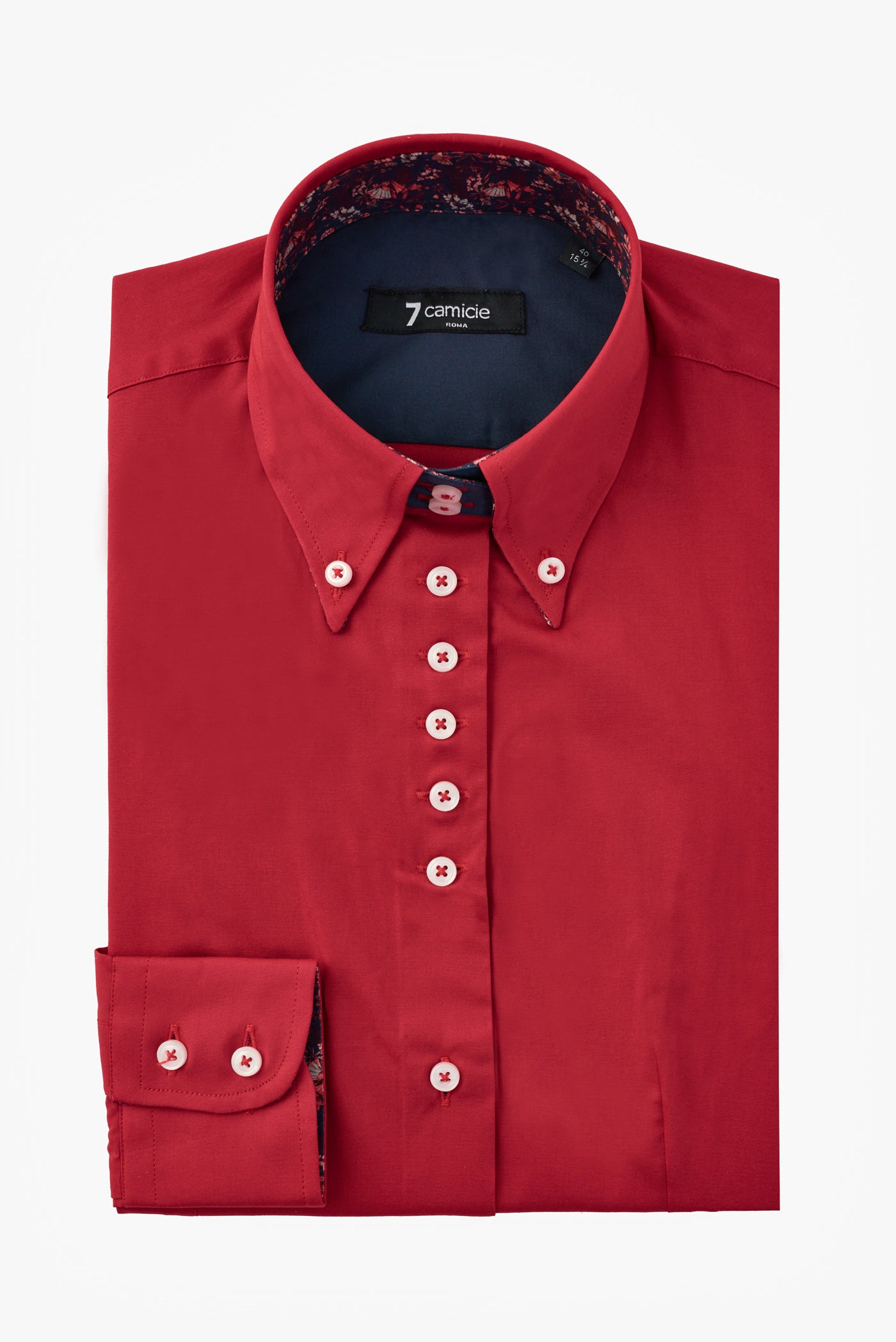 SANDERY Camicia Donna A Costine – Girocollo, Manica Corta, Slim Aderente – Tessuto Elastico E Morbido, Colore Rosso, Taglia L