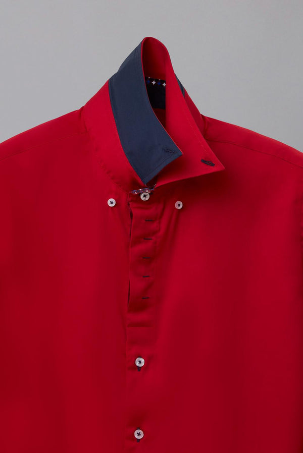 Camisa Hombre Roma Iconic Satin Rojo