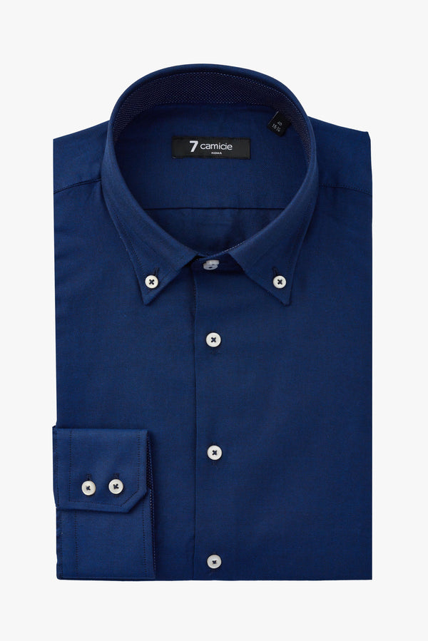 Roma Sport Oxford Man Shirt Blue