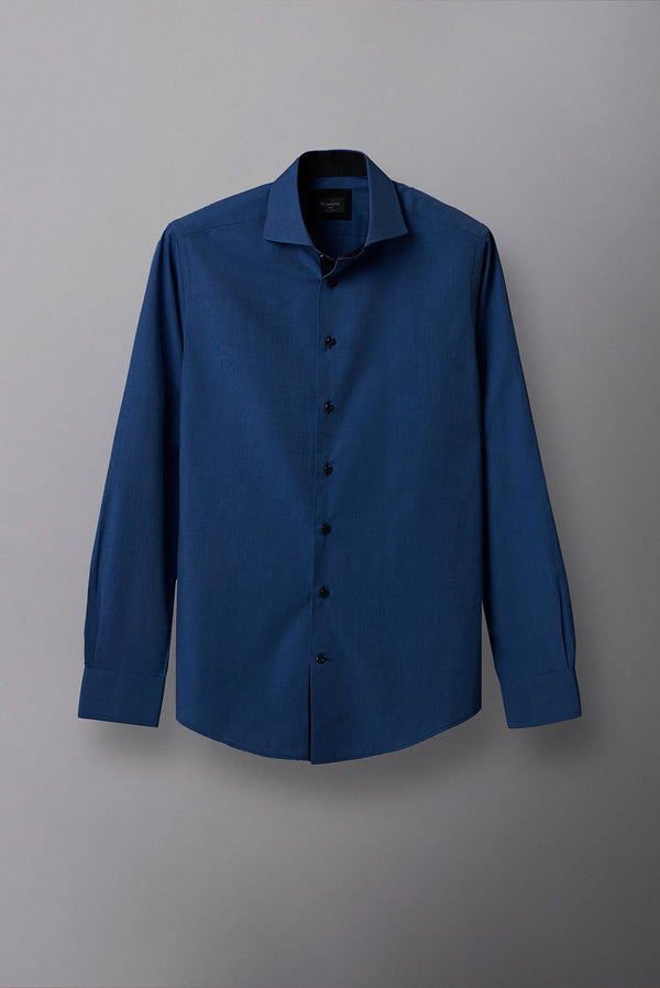 Pietro Sport Fil-a-Fil Man Shirt Blue
