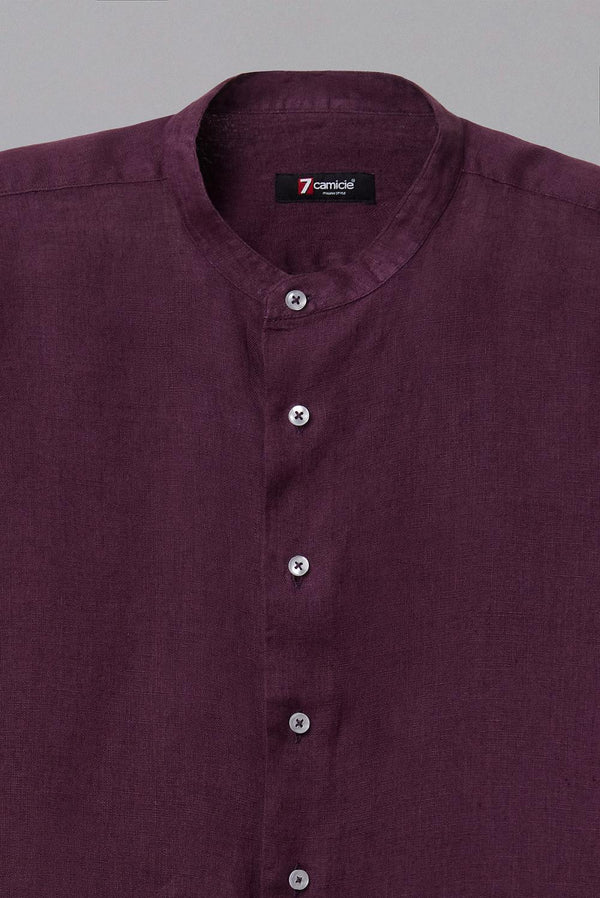 Caravaggio Essentials Linen Man Shirt Purple