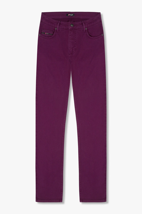Cotton Stretch Man Pant Purple