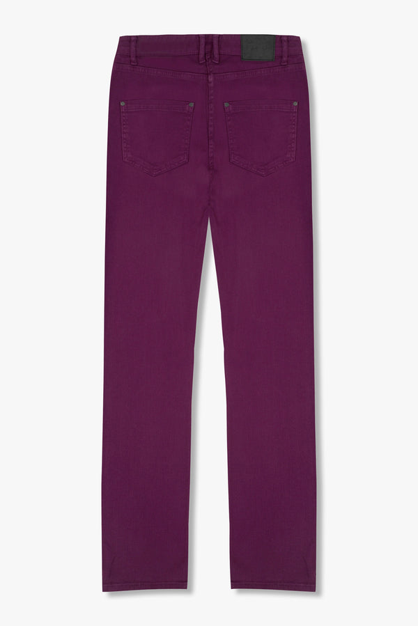 Cotton Stretch Man Pant Purple