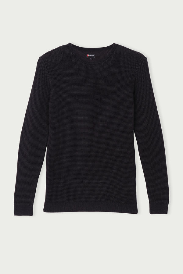 Cotton Man Sweater Black