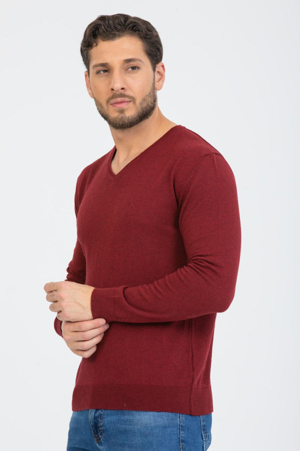 Microfiber Man Sweater Red