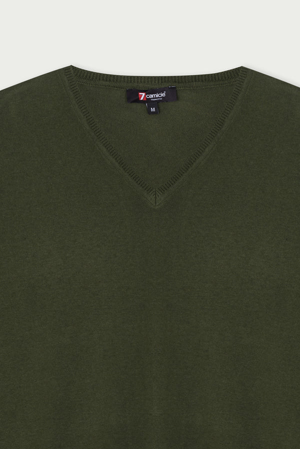 Microfiber Man Sweater Green