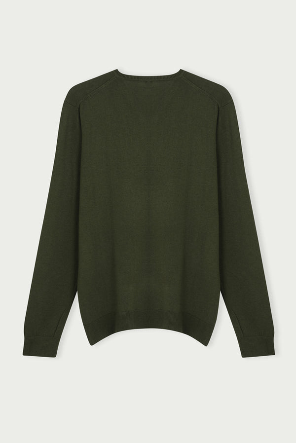 Microfiber Man Sweater Green