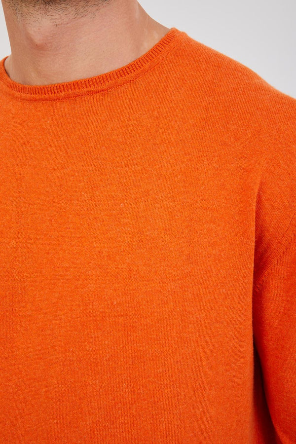 Sueter Hombre Microfibra Naranja