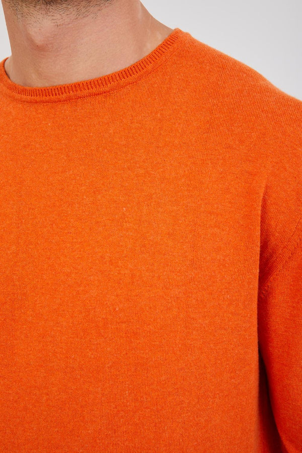 Microfiber Man Sweater Orange