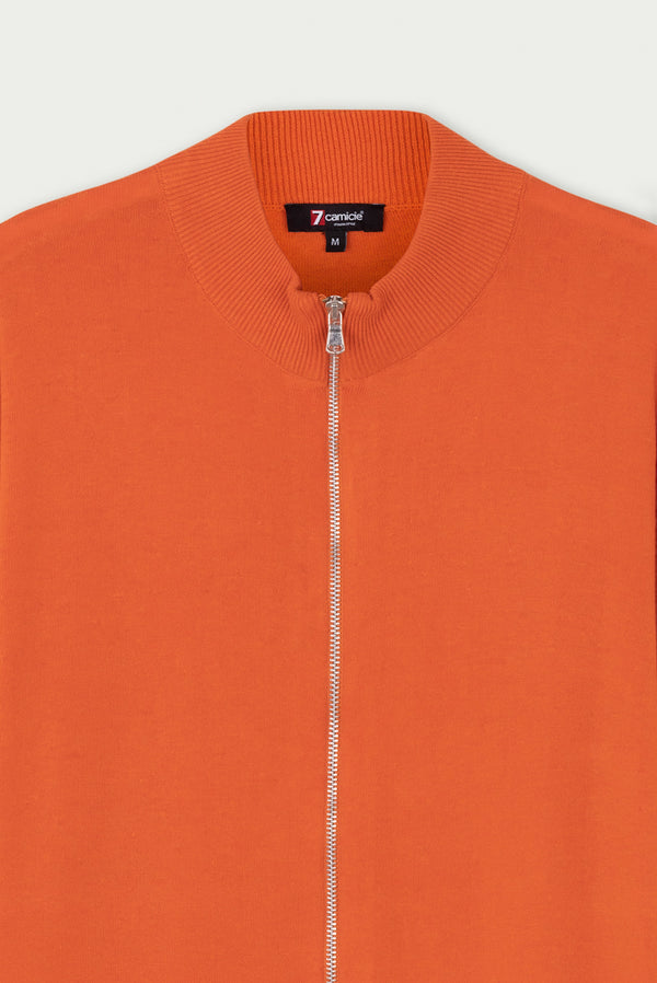 Maglione Uomo Microfibra Arancione
