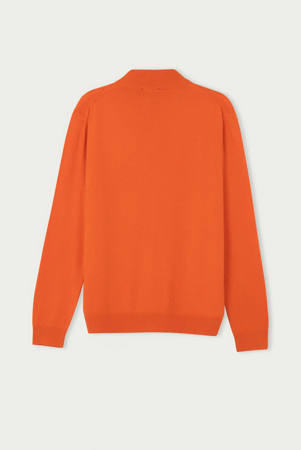 Maglione Uomo Microfibra Arancione