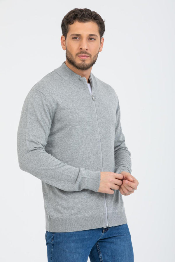 Sueter Hombre Microfibra Gris