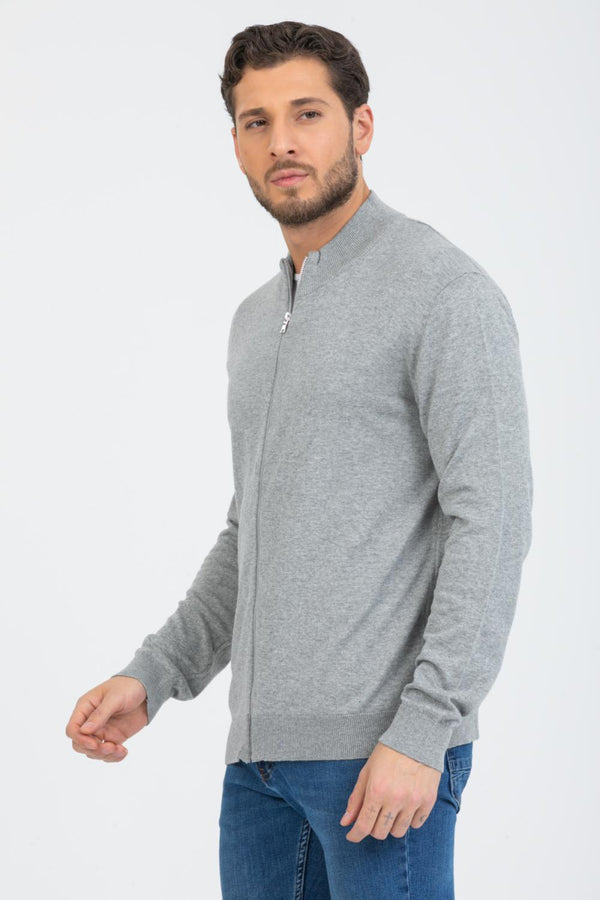 Sueter Hombre Microfibra Gris
