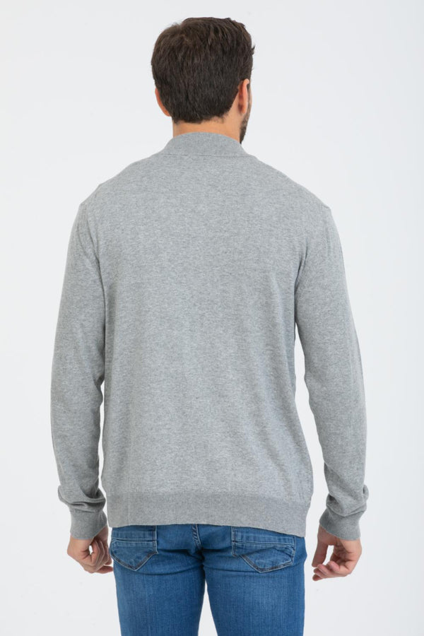 Sueter Hombre Microfibra Gris