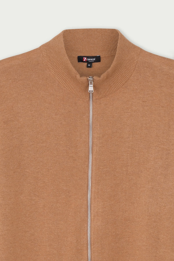 Maglione Uomo Microfibra Marrone
