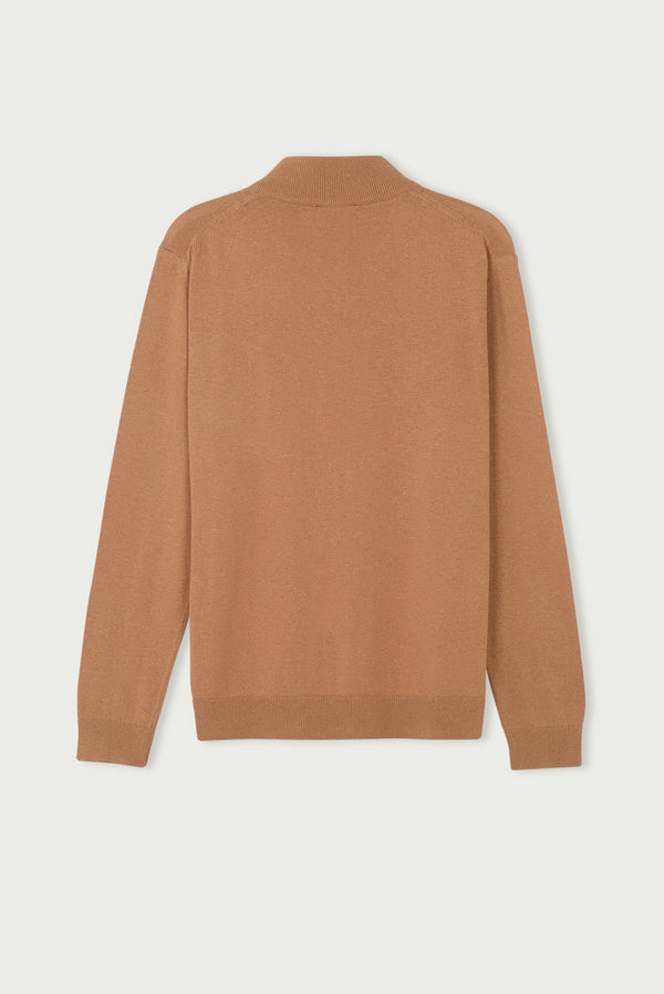 Maglione Uomo Microfibra Marrone