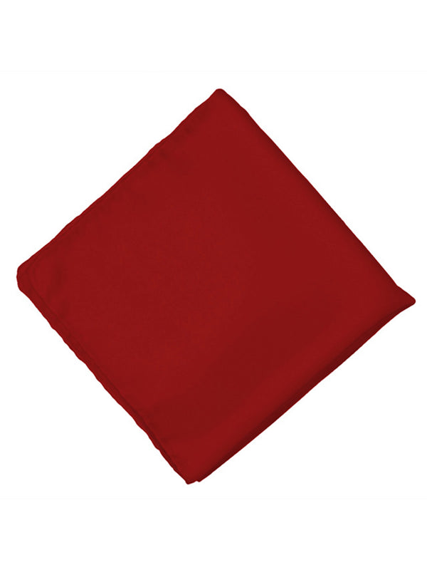 Silk Man Pocket Square Red