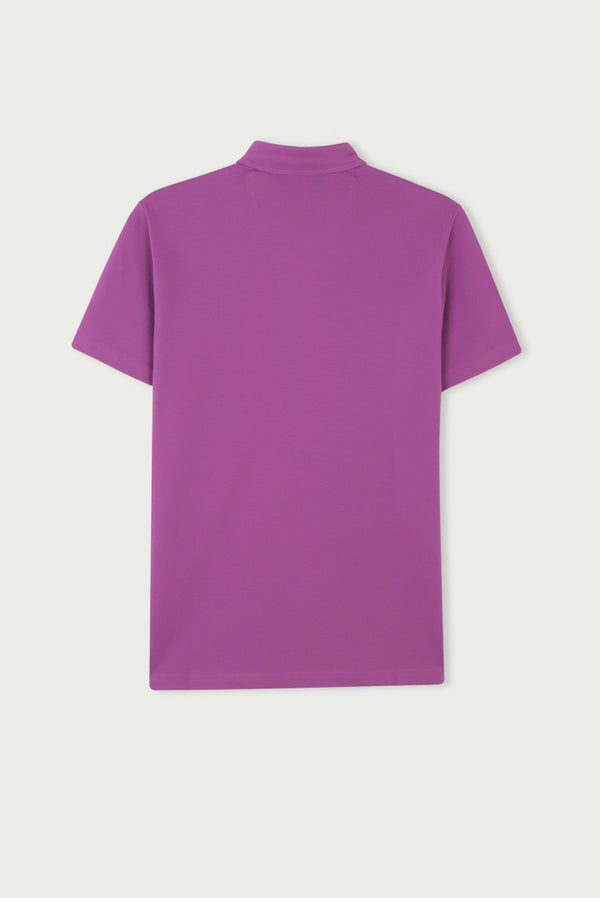 Polo Uomo Cotone Viola