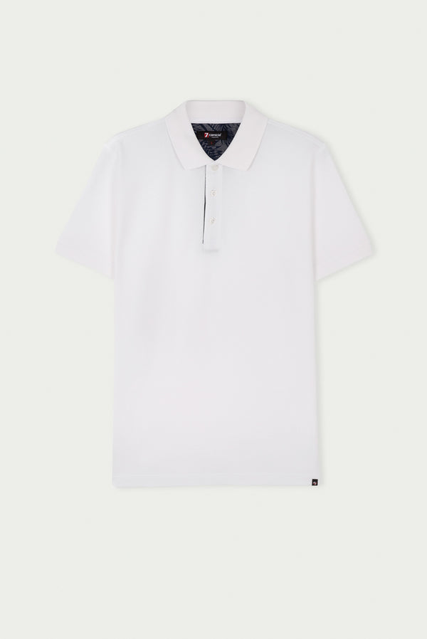 Polo Uomo Cotone Bianco