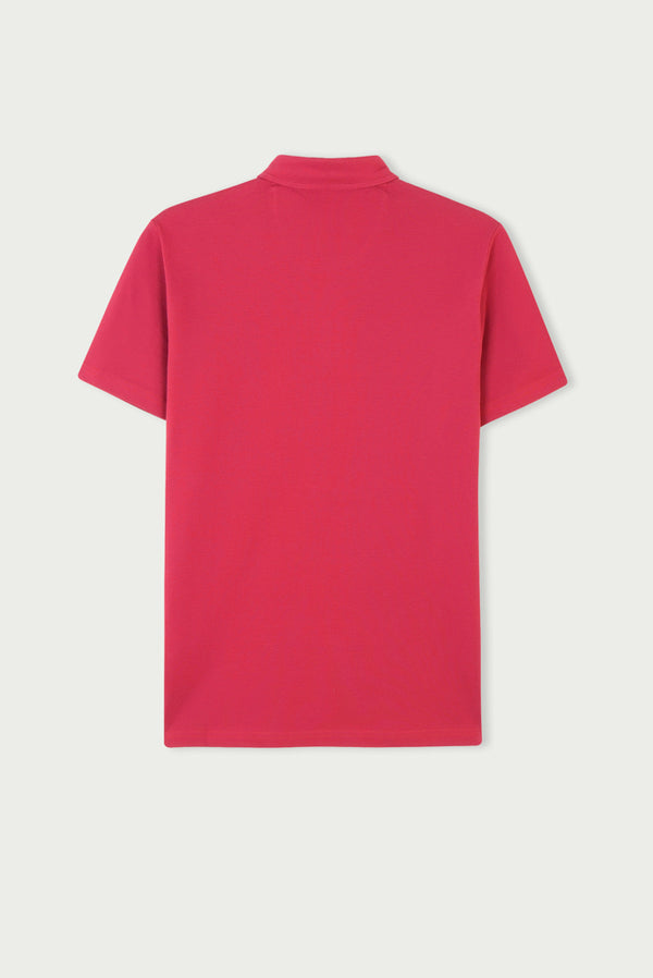 Herren Polo Baumwolle Rot