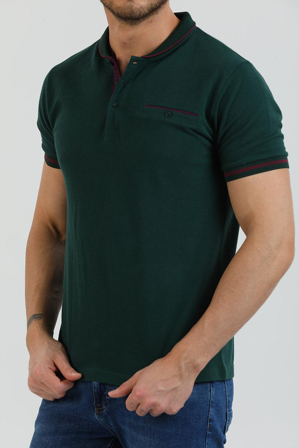 Polo Uomo Cotone Verde