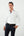 Spread Collar Poplin Stretch Man Shirt White Plain